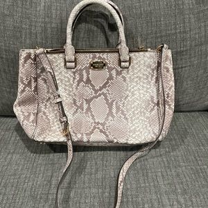 Michael Kors leather snakeskin bag